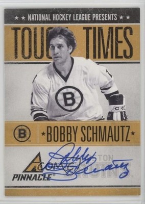 2010-11 Panini Pinnacle Tough Times Auto 73/250 Bobby Schmautz #BS Auto 2vh