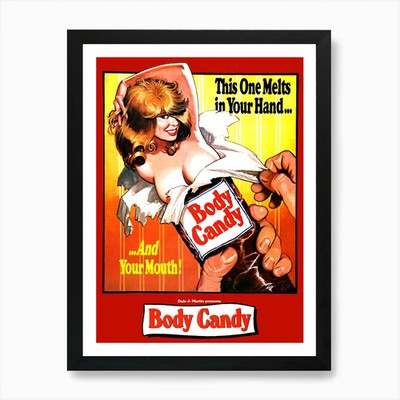 Body Candy, Sexy Filmposter Kunst P gerahmt Wandbild Poster Leinwanddruck Bild