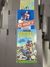 NES Games Sports Lot Of 14 Ring King, Baseball Stars, Blades Of Steel