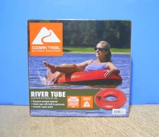 Ozark Trail 39" Inflatable River Tube Float Lake Pool Rafting Color Red New!