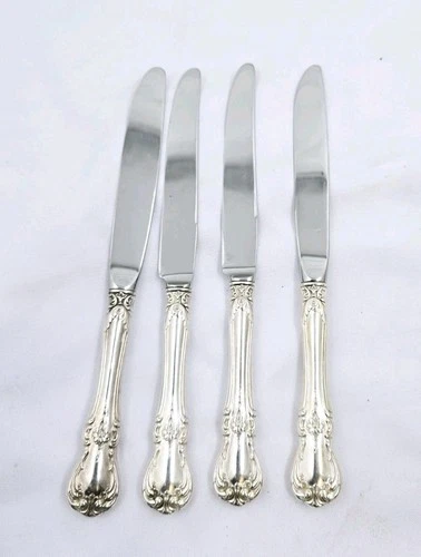 4 Towle Sterling Silver Handle Knives Old  Master  8.5" Set of 4