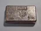 1960's Vintage JOHNSON MATHEY CANADA 5 OZ. .999 Silver Poured Ingot - Nice!