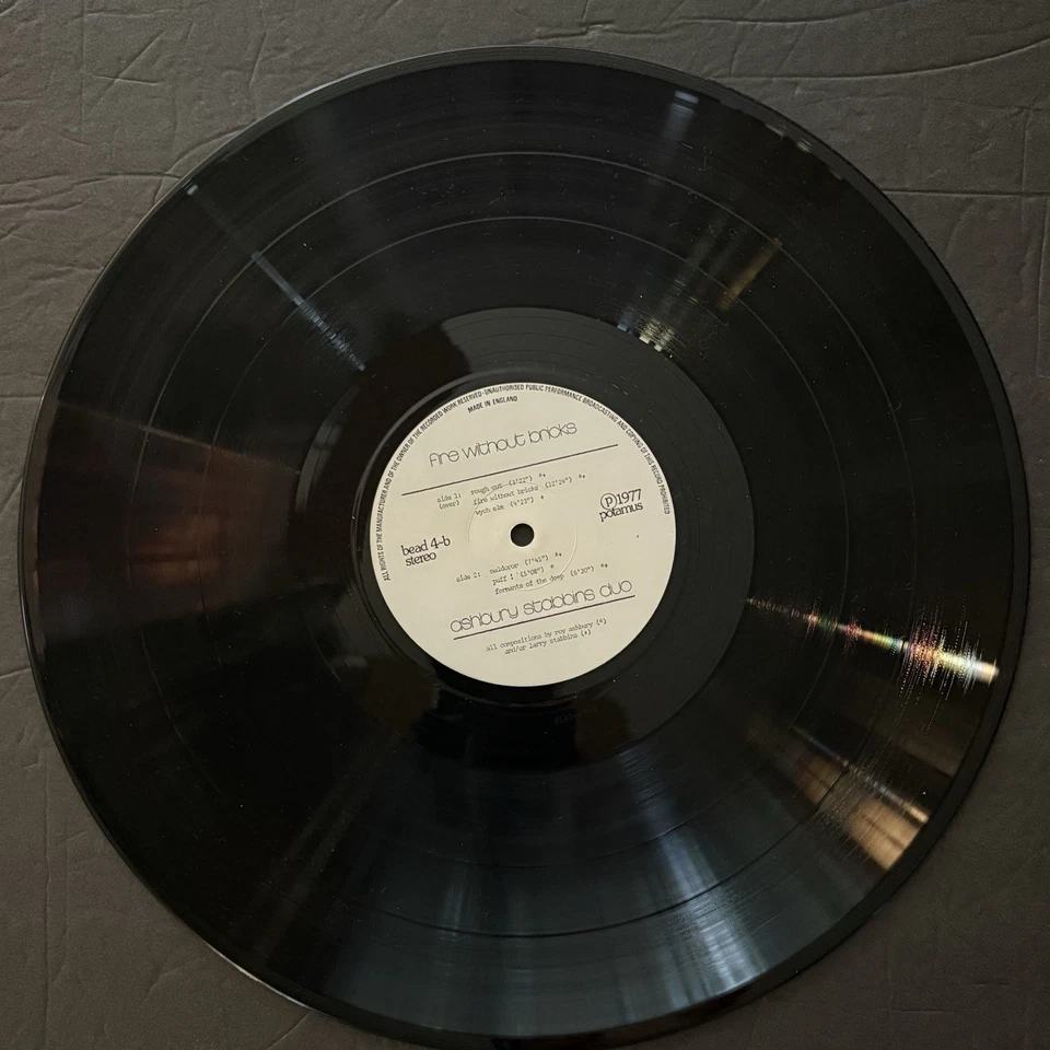 Ashbury Stabbins Duo & Peter Brotzmann Fire Without Bricks UK Jazz BEAD 4 NM - Image 3 of 4