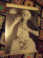 vintAGE Antique 1969 GRANDMA Rolling Smoking MARIJUANA JOINT 20x25.5 EP MARSHALL