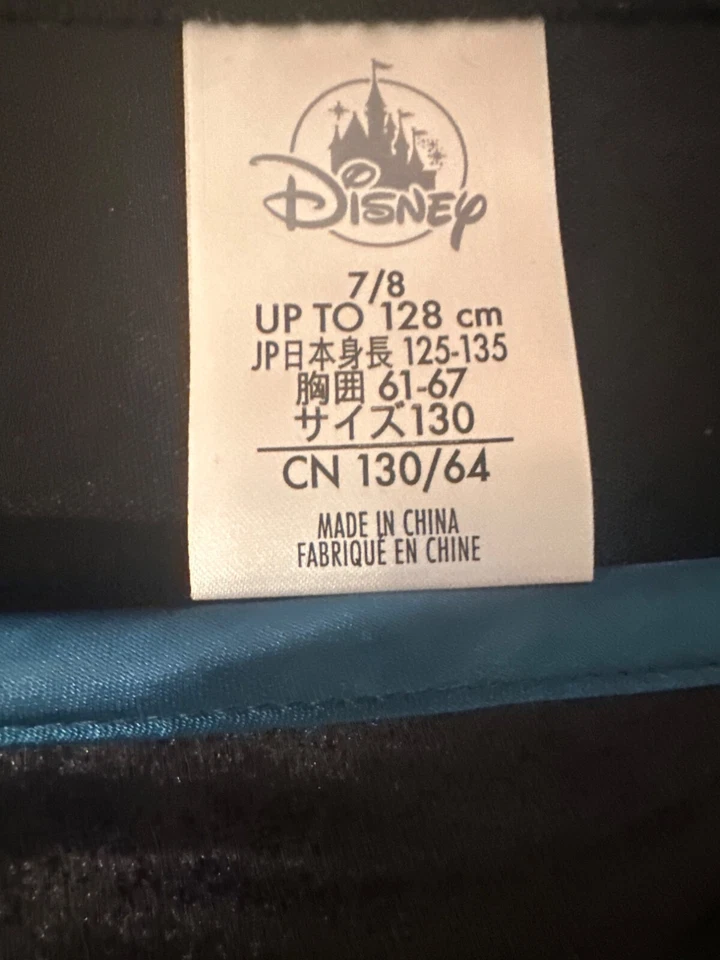 Vestido Disfraz Disney Inspirado en Frozen Niñas con Capa Talla 7/8 Mezcla Terciopelo y Satén Foto 2 de 4