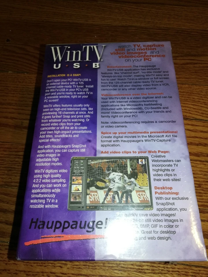 Hauppauge! WinTV USB Model 602 - New/Sealed in Retail Box Vintage, RARE! - Image 4 of 4