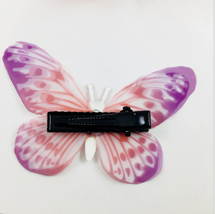 3D Butterfly Hair Clips Mixed Imitation Festival Summer Party Wedding Kid Gift - Image 4 of 4