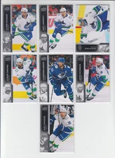 21/22 UD Extended Vancouver Canucks Team Set (7 Cards) Halak Lammikko Poolman +