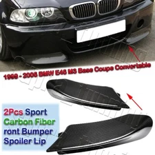 100% Real Carbon Fiber For 99-06 BMW E46 M3 CSL-Style Front Bumper Splitter Lip