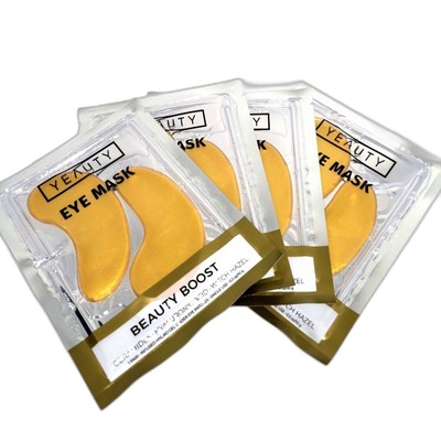 YEAUTY BEAUTY BOOST Hydro Gel Eye Masks - 4 Pairs - Anti-Aging Serum - New