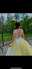 Yellow Prom Dress by Sherri Hill size 0