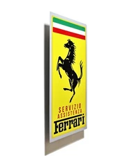 Ferrari Servizio Metal Italian Service Sign