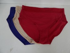 Breezies Lace Essentials Set of 3 Hi-Cut Brief Panties-Fashion-1X-NEW-A367384