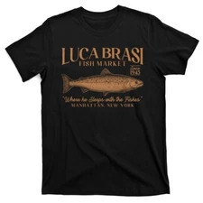 Vintage Luca Brasi Fish Market Since 1945 Where He Sleeps With The Fishes TShirt
