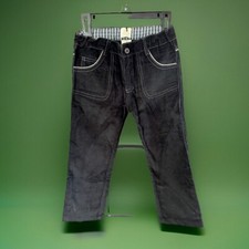 High Quality Black Corduroy Boys Pants with Stitch Detail Size 6