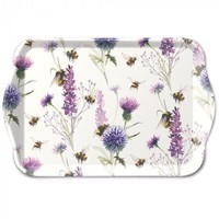 Ambiente Dekotablett Kleines Tablett, Tray 13X21 Cm Bienen GräSer Bumblebees