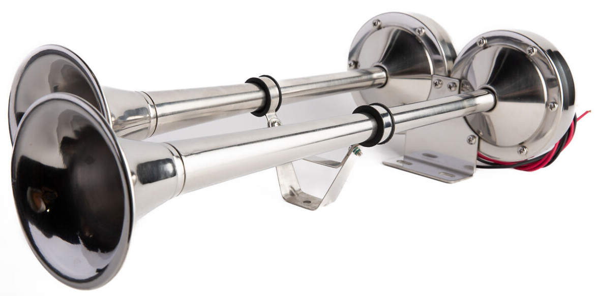 AIR TRAIN HORN DUAL TRUMPET 125 DB FOR CARS AND TRUCKS VIKING HORNS