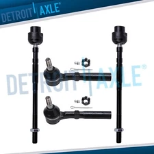4pc Front Inner & Outer Tie Rod Ends for 1995-05 Chevy Cavalier Pontiac Sunfire