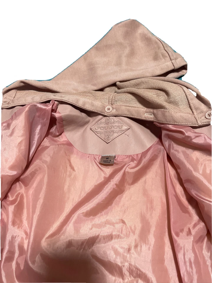 Chaqueta de cuero rosa para niños Foto 2 de 3