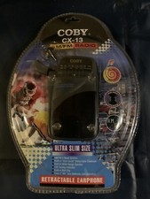  Coby Cx-13 Sintonizzatore AM/FM Radio Portatile Auricolare Retrattile Nuovo In Confezione
