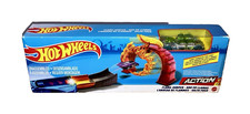 NEW Hot Wheels Action Flame Jumper Play Set Clear Green Blue Car & Toy Track