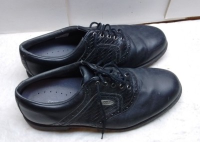 Footjoy Men Leather Black Oxfords Saddle Lace Up Plain Toe  display picture 1