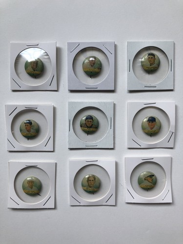 1932-1934 COMPLETE Orbit Gum pin set (PR2), includ. all variations. Great cond.