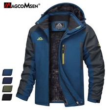 Men's Snow Ski Coats Winter Fleece Lined Parka Jackets Water Resistant Warm Coat