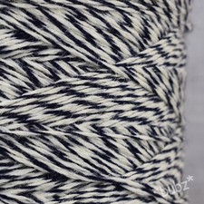 SOFT ARAN WEIGHT PURE WOOL YARN 400g CONE - 8 BALLS BLUE & WHITE MIX - KNITTING