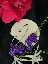 NEW Woman Women 100 Pure Titanium Bracelet Silver Arrow Rhinestones Jewelry