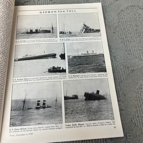 Time The Weekly News Magazine Carl Sandburg Volume XXXIV No 23 December 4 1939 - Picture 5 of 16
