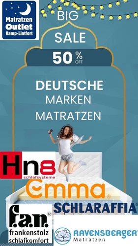⭐ SONDERPOSTEN: Deutsche Marken-Matratzen – Größe, Höhe & Härtegrad wählbar!