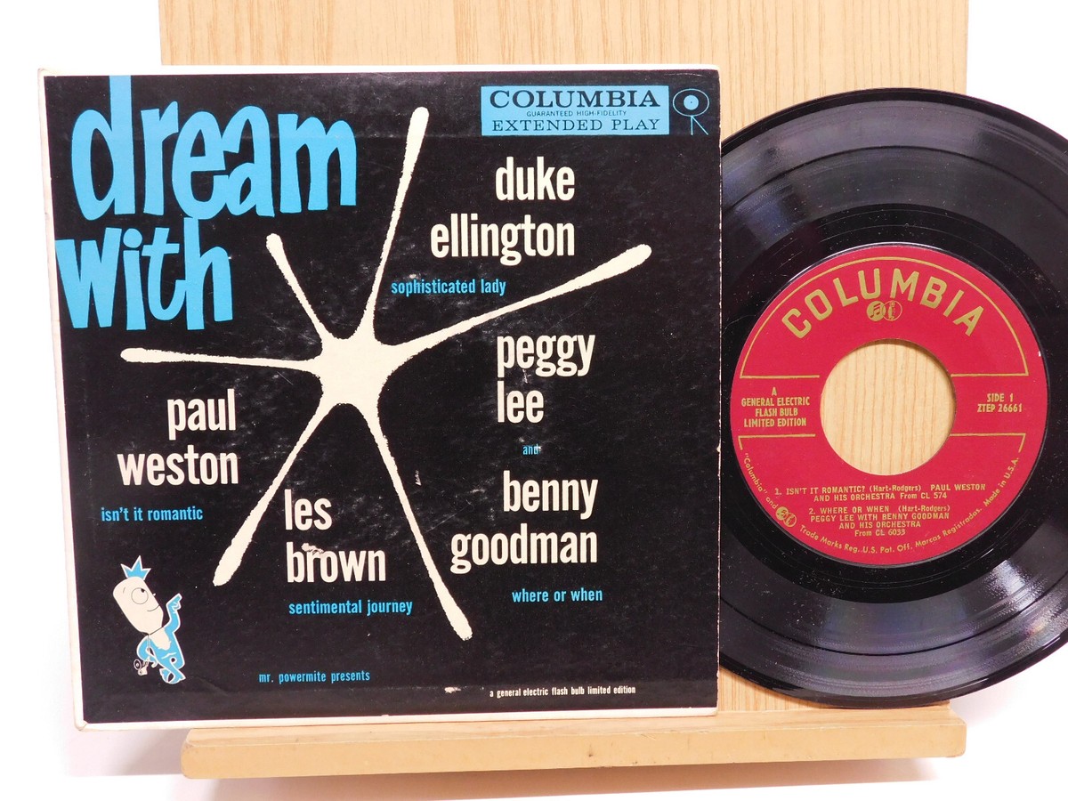 Peggy Lee Duke Ellington Benny Goodman pop jazz 45 EP Dream With