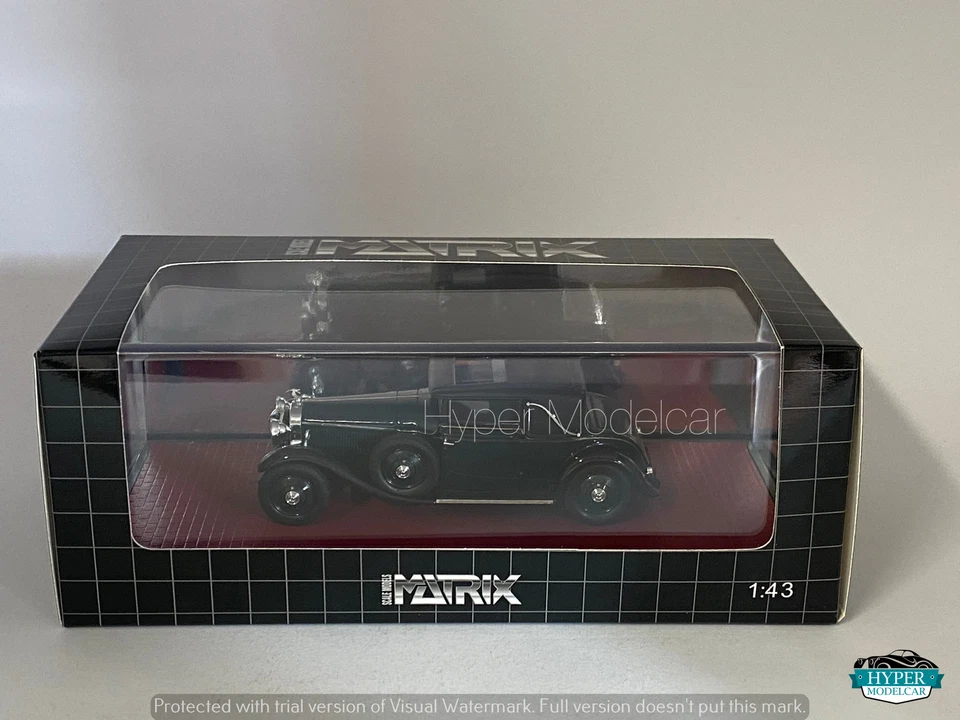 MATRIX SCALE MODELS 1/43 Hispano Suiza H6B 11608 PW  1927 Green Art.MX50806-041 - Immagine 4 di 4