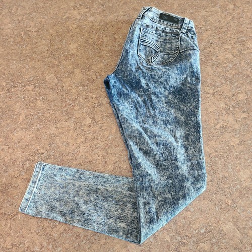 WannaBettaButt Blue Stretch Acid Wash 