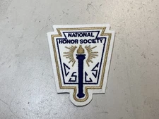 CUSTOM MADE Embroidered National Honor Society Patch Navy Tan