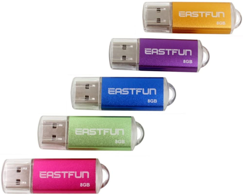5Pcs 8GB USB Flash Drive USB 2.0 Flash Memory Stick Thumb Stick Pen(Five Mixed C - Afbeelding 1 van 8