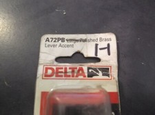 Delta A72PB Large polished brass lever accent Single