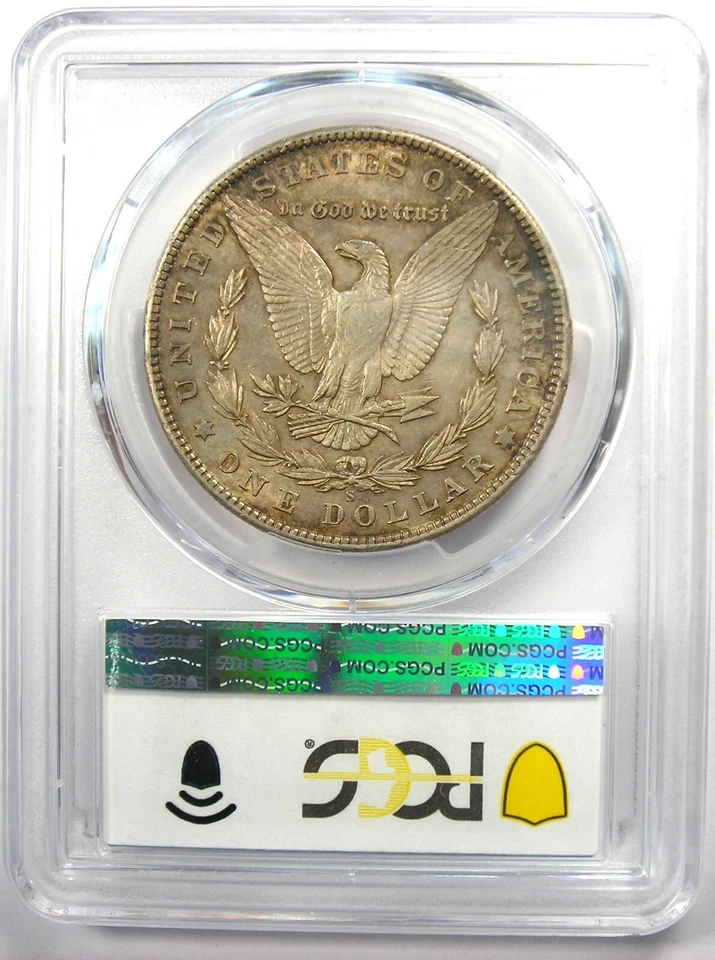 1901-S Morgan Silver Dollar $1 Coin - Rare Date - Certified PCGS AU50 - Rare! - Image 3 of 4