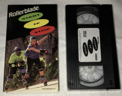 Rollerblade Start N Stop Instructional Video Skating Movie 1991 VHS Promotional