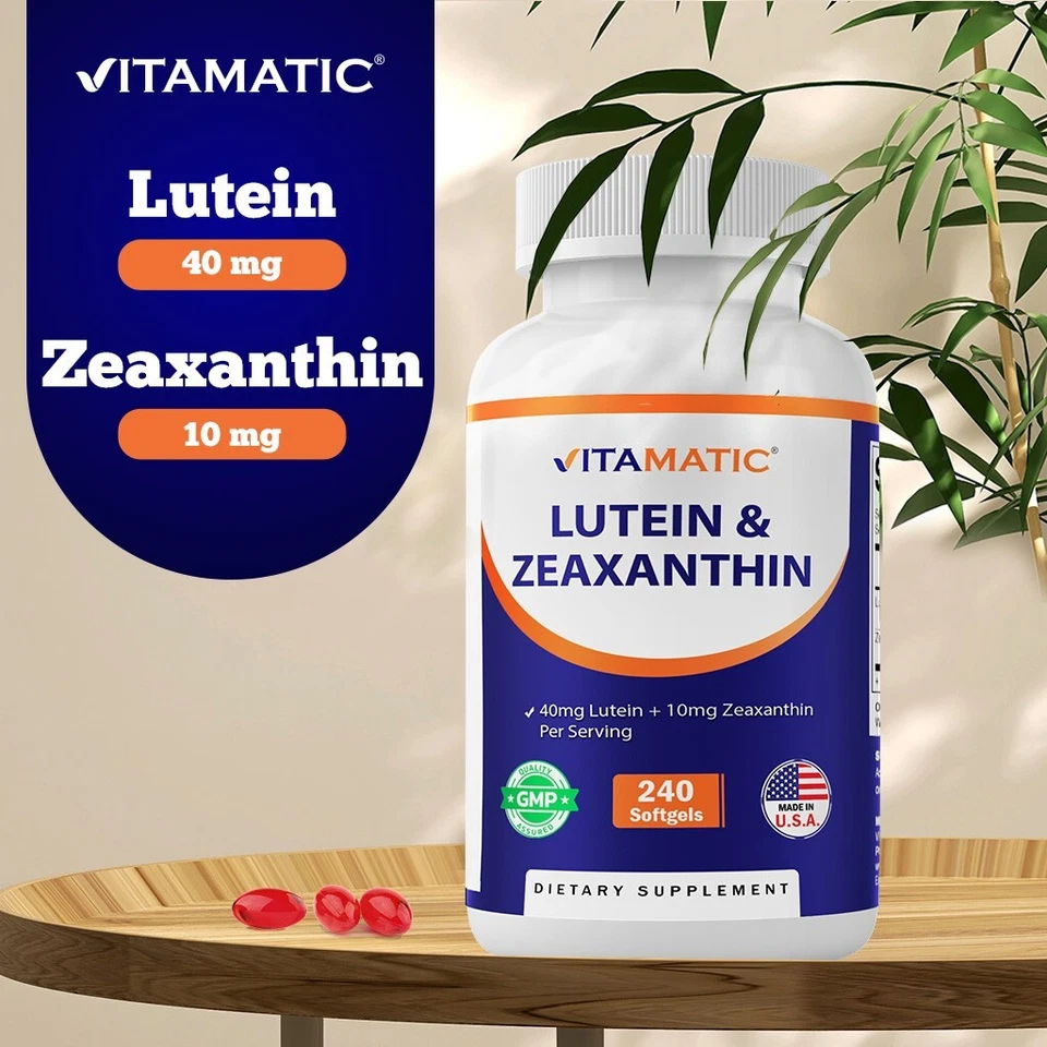 Vitamatic Luteína 40mg con Zeaxantina 10mg, Suplemento de Apoyo a la Salud Ocular, 240 S Foto 3 de 4