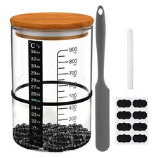 Glass Sourdough Bread Starters Full Set Durable Sour Dough Bread Making Bottle