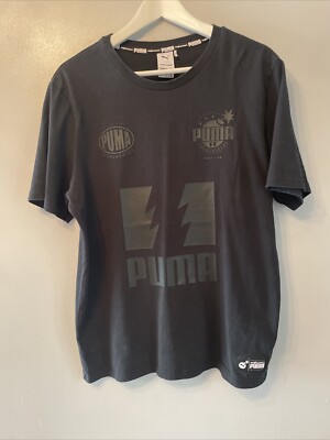 Puma x The Hundreds Rare Basketball Schwarz Kurzarm T-Shirt Herren Medium