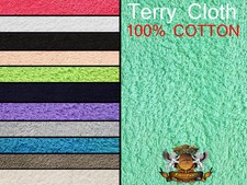 Terry Cloth Cotton Towel Fabrics / 56" Wide / 16-24 OZ Sold by the yard