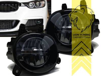 LED Nebelscheinwerfer für BMW F20 F21 F30 F31 F32 F34 F36 schwarz für M-Paket