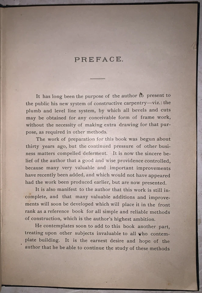 1890, 1st Ed, PROGRESSIVE CARPENTRY, by D. H. MELOY, ARCHICTECT, ROOFING - Image 4 of 4