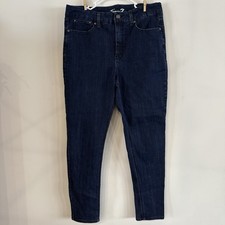 Women  s Seven7 Denim Jeans Tummy Less High Rise Skinny 16 Dark Wash