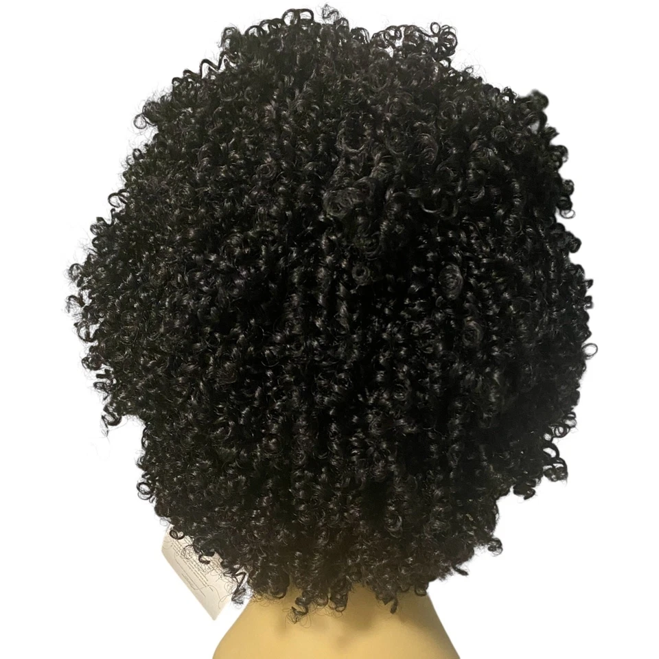 Spiral Twist Coil Curl Wig ASHRO Jet Black Afro Women Teens - NWT - A1030W - Image 2 of 4