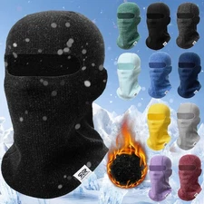 Winter Knit Fleece Thermal Windproof Balaclava Ski Full Face Mask for Men Women
