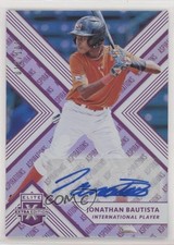 2018 Elite Extra Edition Aspirations Purple /100 Jonathan Bautista #178 Auto hv1